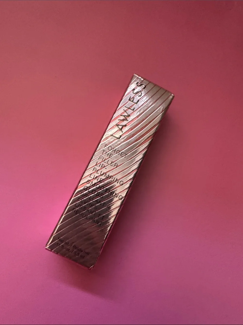LAWLESS Lip Gloss/Balm in Rose Metallic Packaging
